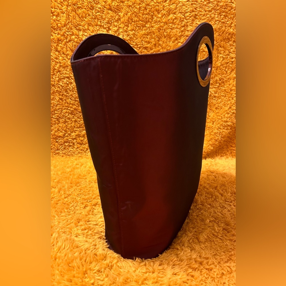 Gucci Bordeaux Nylon Bucket Tote - COA - Picture 5 of 13